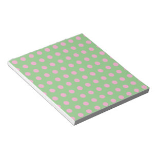 Punkt-Notizbuch (Salbeigrün & Pastellrosa) Notizblock