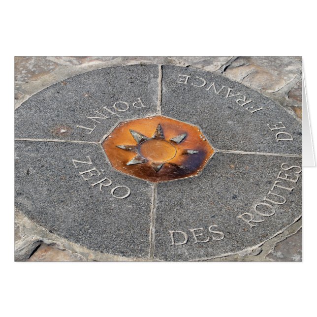 Punkt null, Paris (Vorderseite (Horizontal))