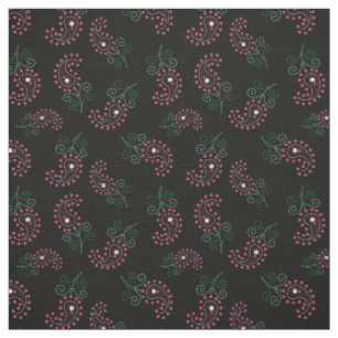 Punkt-Paisley-Druck des Stoff