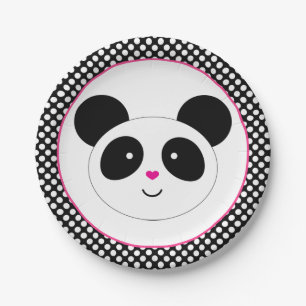 Punkt-Panda-Party-Teller Pappteller