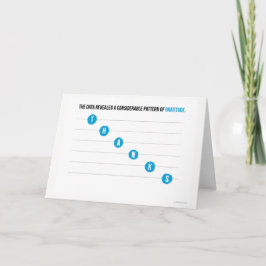 Punkt-Plan danken Ihnen zu kardieren Dankeskarte