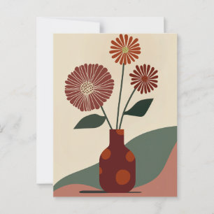 Punkt Punkt Blume #010 Postkarte