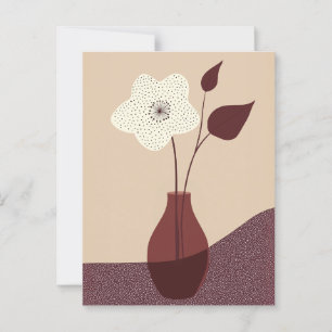 Punkt Punkt Blume #016 Postkarte