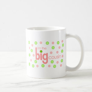 Punkt-rosa und grüner großer Cousin-T - Shirt Kaffeetasse