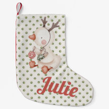 Punkt Weihnachtsfeiertage Strümpfe mit Ente