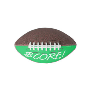 Punkt weißes und grünes Dollarzeichen Mini-Fußball Football