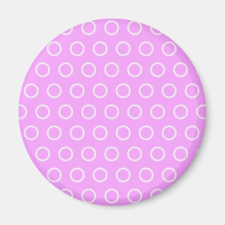 pünktchen lila pink rosa punkte polka dots tupfen magnet