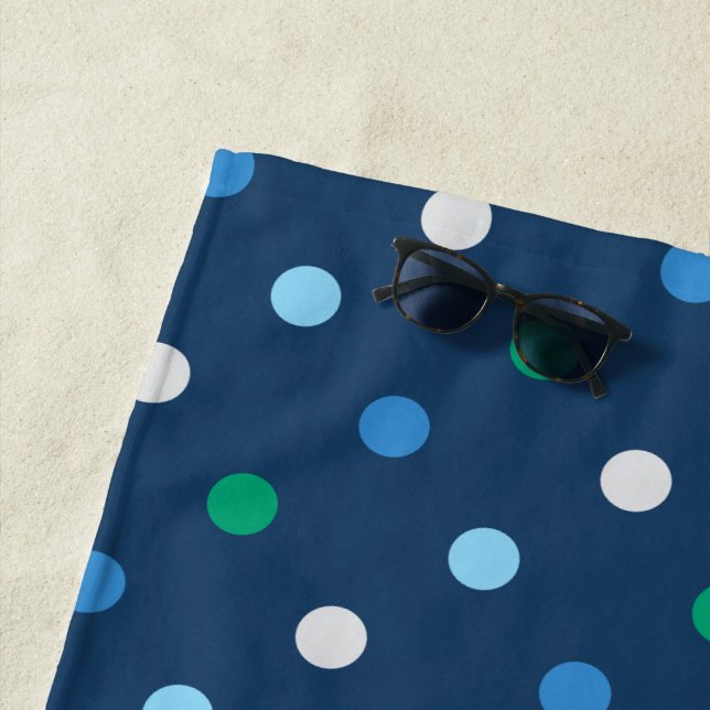Pünktchen-Musterdesign für Herren-Pool und  Strandtuch (Beispiel)