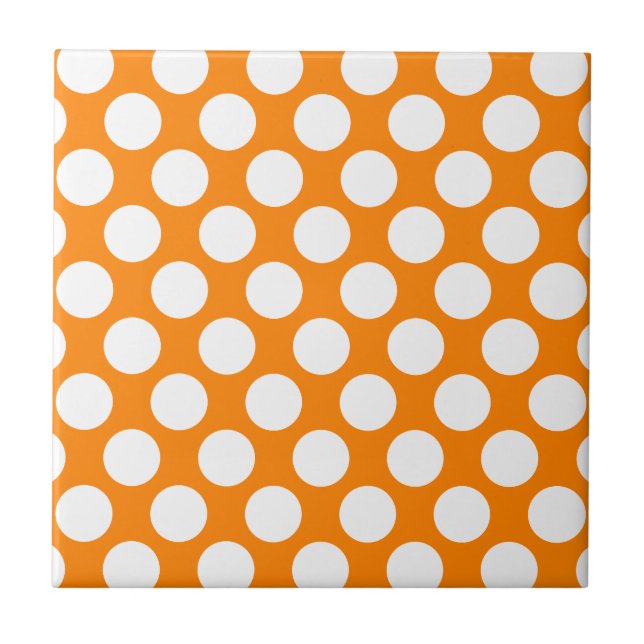 Punkte auf Orange Fliese (Vorderseite)