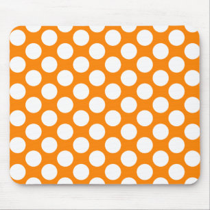 Punkte auf Orange Mousepad
