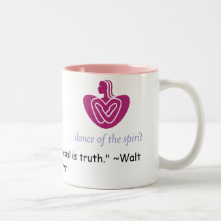 PUNKTE Becher-Walt Whitman-Zitat Zweifarbige Tasse