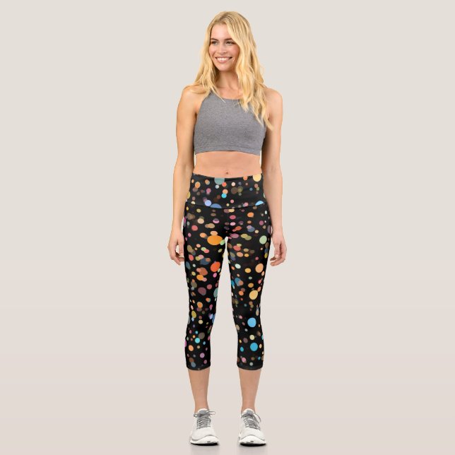 Punkte Capri Leggings (Vorderseite)