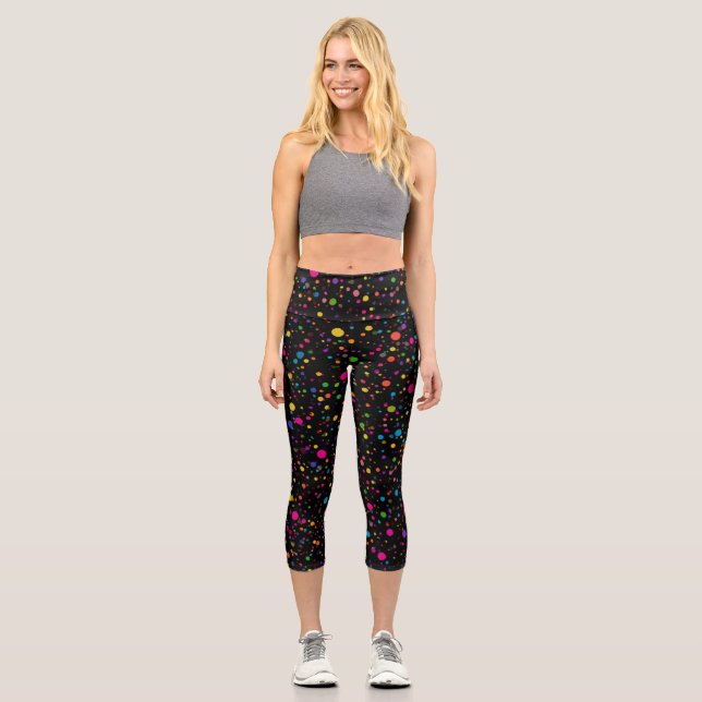 Punkte Capri Leggings (Vorderseite)