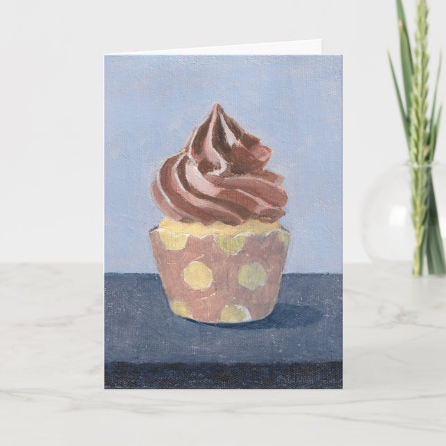 Punkte Cupcake Card Karte (Vorderseite)