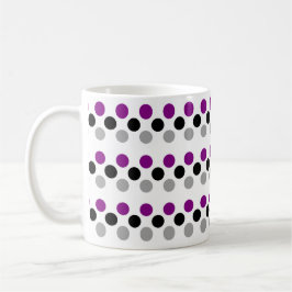 Punkte für die Flag-Farbe des asexuellen Stars Kaffeetasse