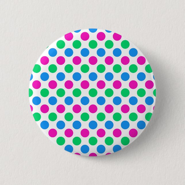 Punkte für polysexuelle Stachelfarben Button (Vorderseite)