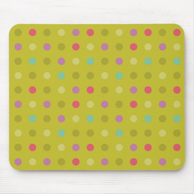 Punkte-Hintergrundmuster Mousepad (Vorne)