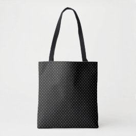 Punkte Klassisches Muster Punktmuster Monochrom Tasche