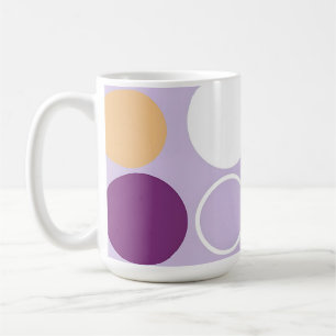 Punkte-Kreis-Retro-Muster Kaffeetasse