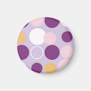 Punkte-Kreis-Retro-Muster Magnet