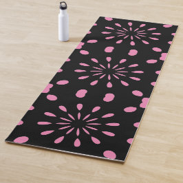 Punkte mit schwarz und blau yogamatte