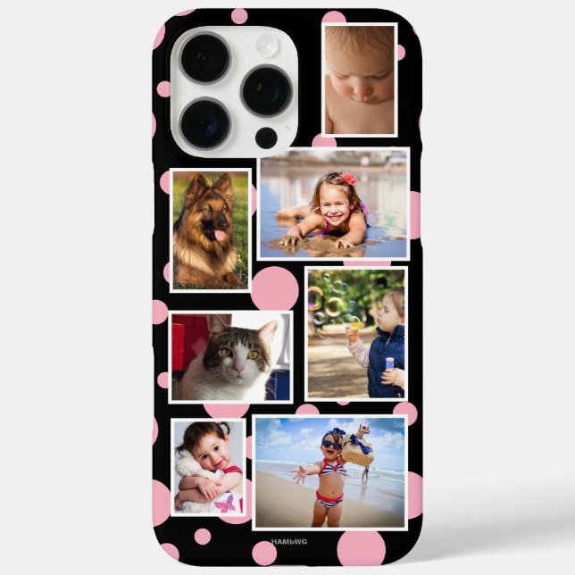 Punkte-Multi-Foto-Handyhülle  HAMbWG iPhone 16 Pro Max Hülle (Rückseite)