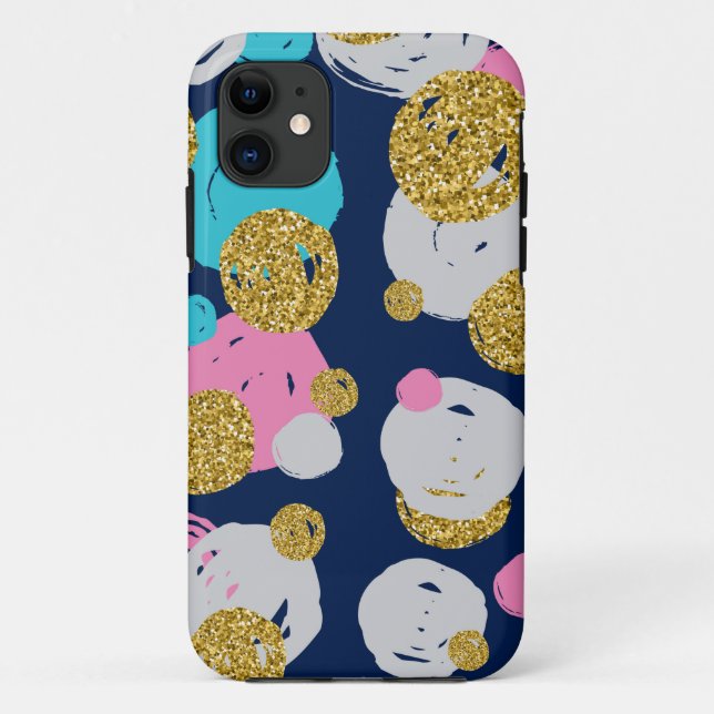 Punkte-Muster 11 Case-Mate iPhone Hülle (Rückseite)