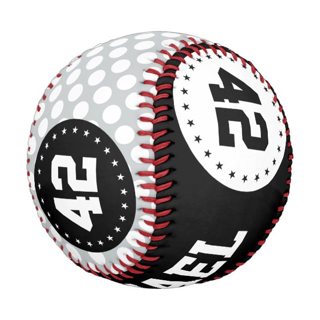 Punkte nahtloses Muster weiß + Ihr Backgr. Baseball (Schrägansicht)