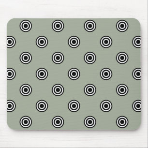 Punkte schwarz & weiß Ziel + Ihr Backgr. Idee Mousepad