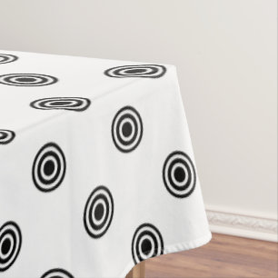 Punkte schwarz & weiß Ziel + Ihr Backgr. Idee Tischdecke