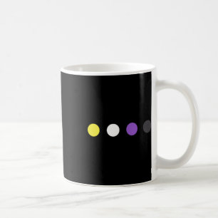 Punkte Subtile Nichtbinäre Flagge Enby-Stolz Trans Kaffeetasse