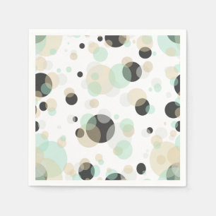 Punkte und Blasen Elegantes geometrisches Muster Serviette