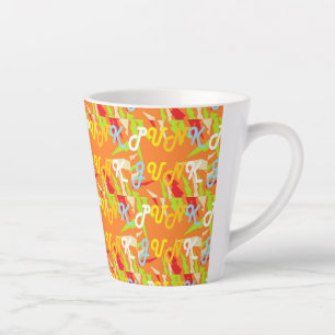 PUNKTE UND JUNKS DESIGN ALE ORANGE UND PATTERS MILCHTASSE
