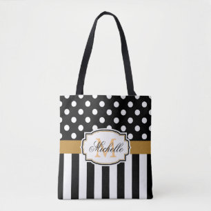 Punkte und Streifen Tasche