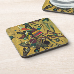 Punkte von Wassily Kandinsky, Vintage Expressionis Getränkeuntersetzer