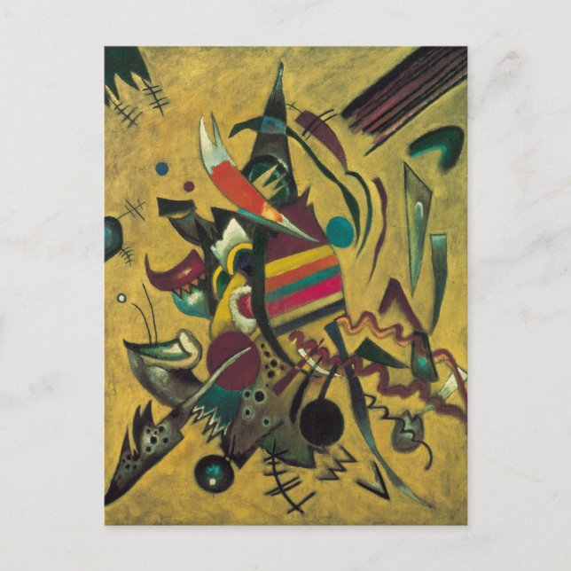 Punkte von Wassily Kandinsky, Vintager Expressioni Postkarte (Vorderseite)