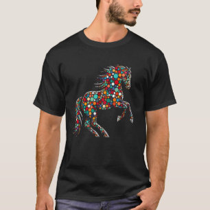 Punktetag 2024 Bunter Punkt Hore für Pferdeliebhab T-Shirt