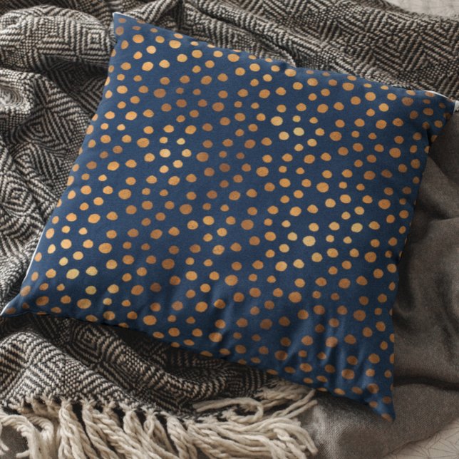 Punktfelder für metallische Polka aus Kupfer Kissen (Von Creator hochgeladen)