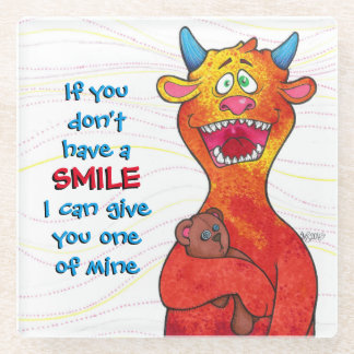 Punktieren Sie das Monster, GlasUntersetzer