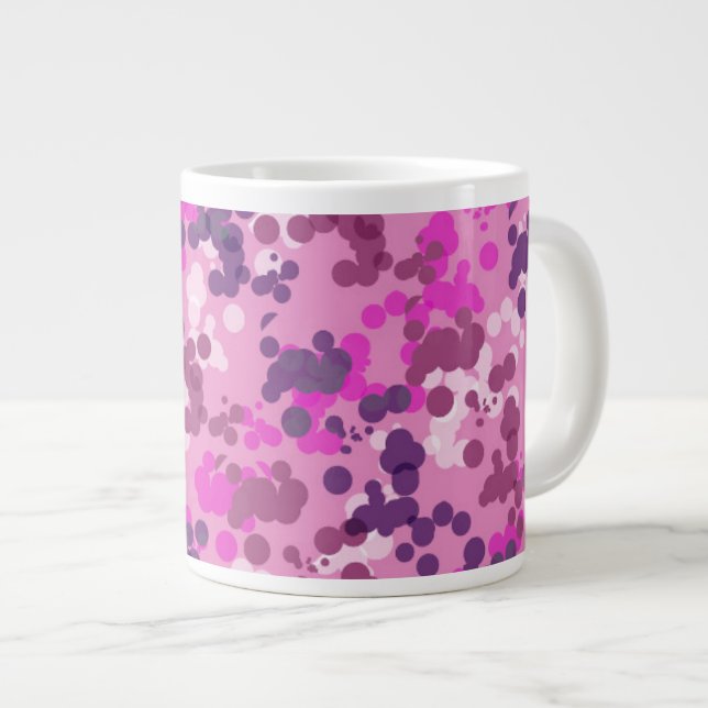Punktierte Camouflage Jumbo-Tasse (Vorderseite Rechts)