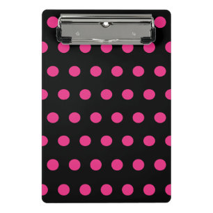 Punktierte Mini-Schreibtischunterlage (Schwarz & N Mini Klemmbrett