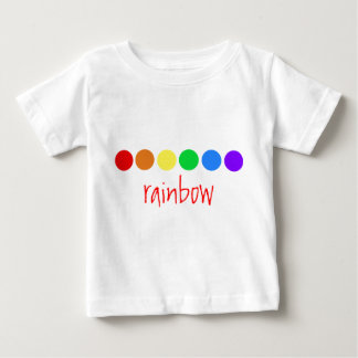 Punktierter Regenbogen Baby T-shirt