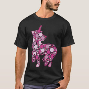 Punktiertes Einhorn Internationaler Punktetag Pink T-Shirt