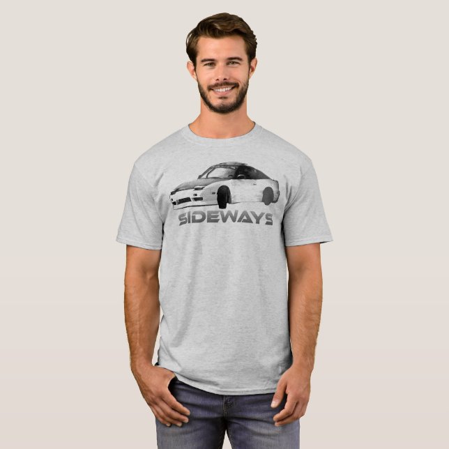Punktiertes Licht Nissans 240sx Antrieb T-Shirt (Vorne ganz)