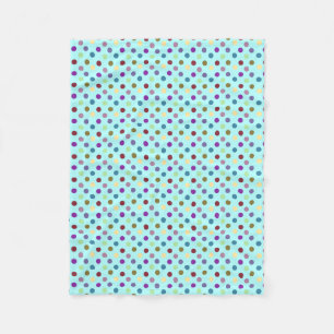 Punktiertes Polka-kundengerechtes Mehrfarben Fleecedecke