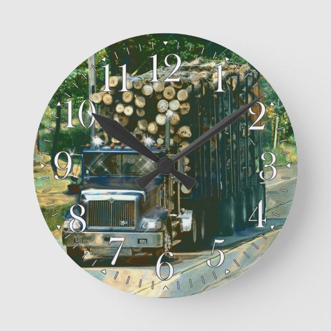 Pünktliche Ablieferung der LKW-Mauer-Uhr Runde Wanduhr (Vorderseite)