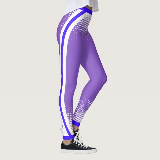 Punktmuster auf (Ihre Farbe) Leggings (Rechts)