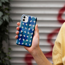 Punktmuster - blau und grün Case-Mate iPhone hülle