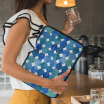 Punktmuster - blau und grün laptopschutzhülle<br><div class="desc">Wasserfarbenmuster - blau und grün. Niedliches abstraktes Muster auf dem Laptop</div>