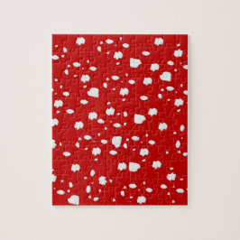 Punktmuster mit Rotkehlchen